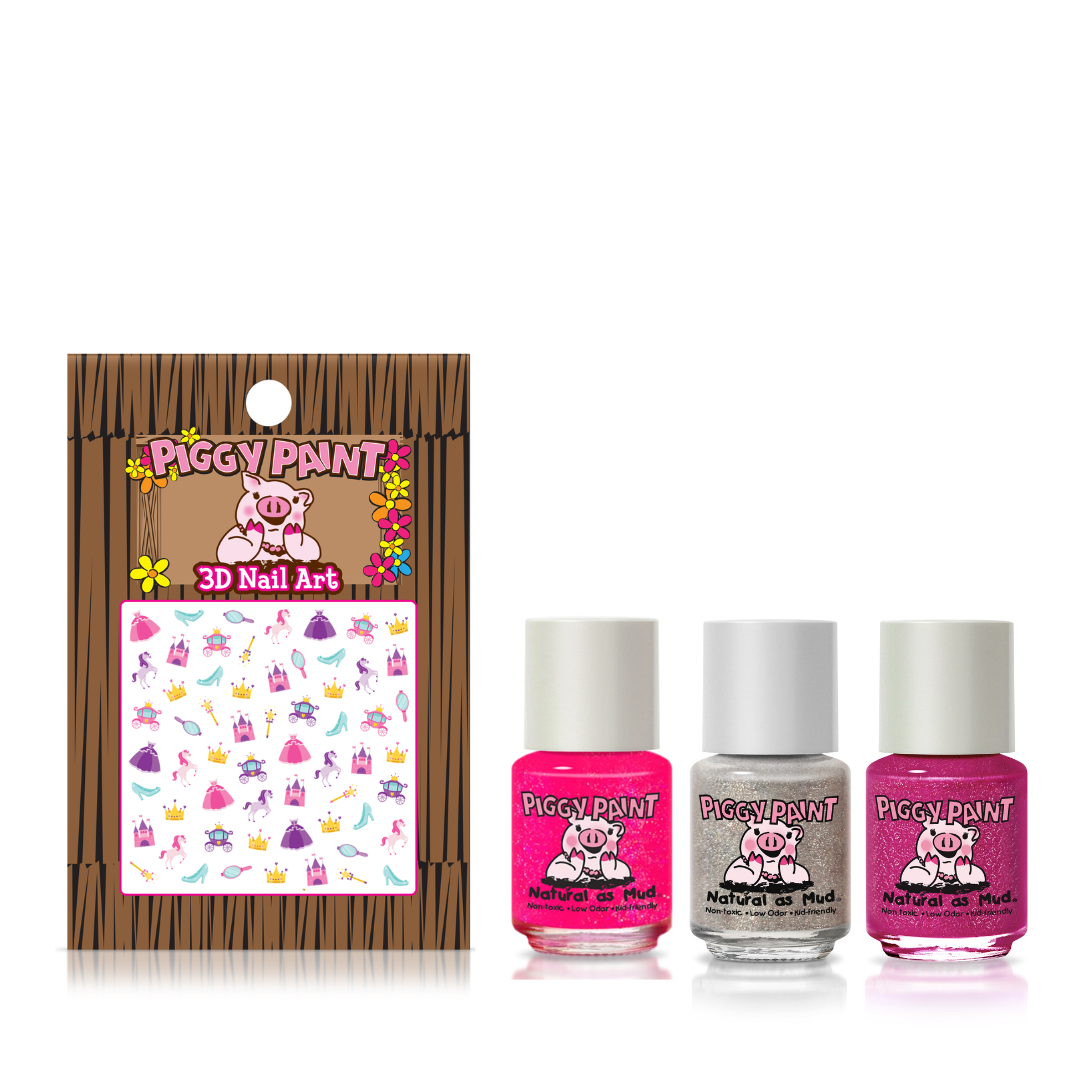 Piggy Paint, Gift Set, Sparkle, Sparkle Polish & Sticker Set