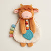 Itzy Friends Soft Toy Sensory Lovey™ Plush - Highland Cow