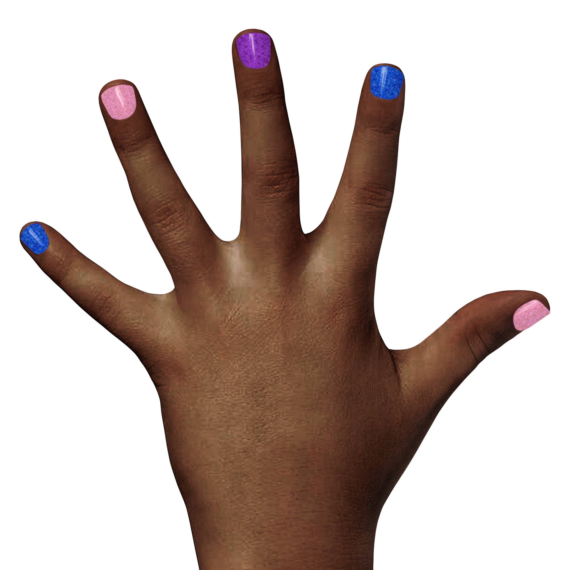 Piggy Paint Non-Toxic Kid-Safe Scented Nail Polish Set with Nail Stickers - Shimmer and Sparkle