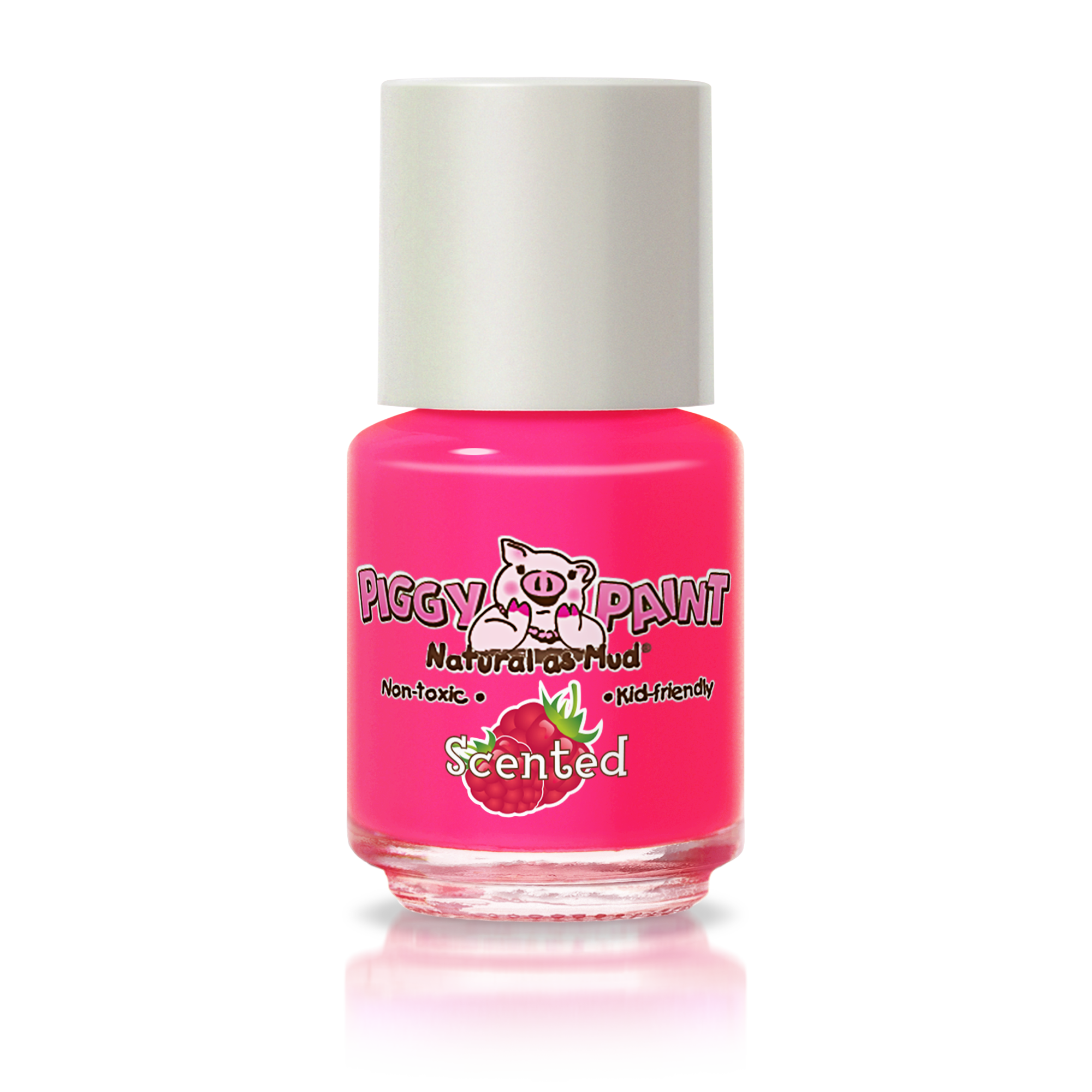 Piggy Paint Non-Toxic Kid-Safe Scented Nail Polish - Rad Raspberry 💖