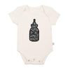 Organic Cotton Snap Bodysuit, Bottle of the House White
