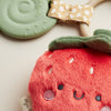 Itzy Pal™ Plush Soft Sensory Toy + Teether: Strawberry