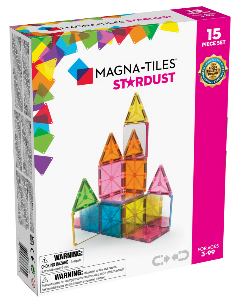 Magna-Tiles Stardust 15-Piece Set