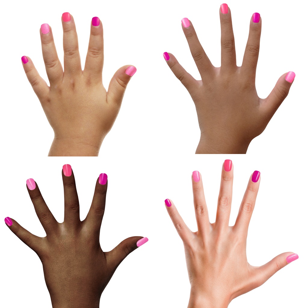 Piggy Paint Non-Toxic Kids Press On Nails - Pretty in Pink