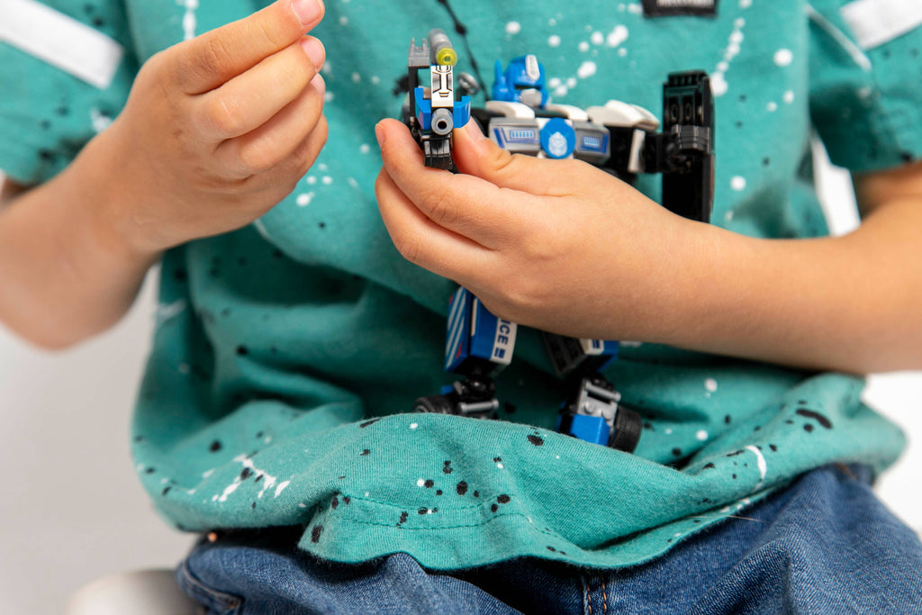 Robotryx Block Builder Set 3-in-1 (279 pc), Ages 6Y-Adult, Police Glow-in-the-Dark, Voltroid