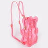 Gummy Teddy Bear Backpack - Transparent Pink