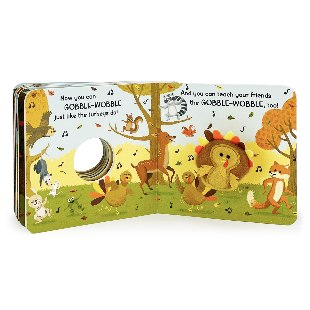 Board Book - Finger Puppet Gobble Wobble Thanksgiving