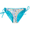 Tween/Teen Reversible Eco-friendly, Sustainable Swim Bottom - Santorini Blue Tile/Mediterranean Blue, Side Tie