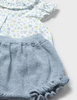 1288 Mayoral Baby Girls Blouse and Knit Set - Lagoon Blue