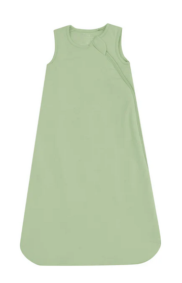 Angel Dear bamboo 1.0 TOG zippered sleep bag, sea foam green, front view