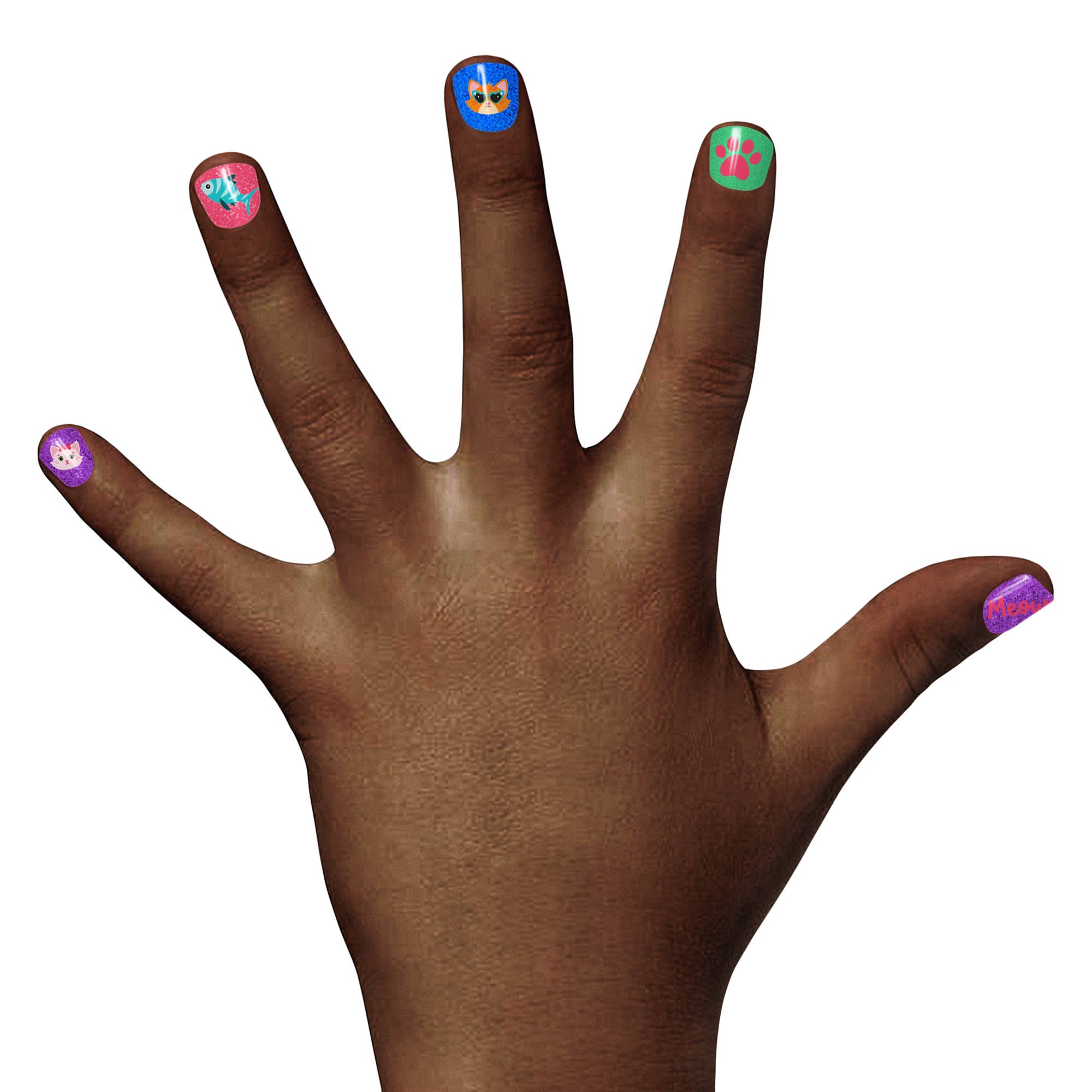Piggy Paint Non-Toxic Nail Art Kids Nail Stickers - Playful Pets