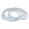 5PCS - Sparkling Faceted Beaded Stackable Stretch Multi Layered Bracelet: Light,Turquoise