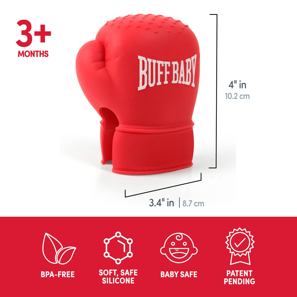 Buff Baby Silicone Teething Toy, Boxing Glove Teething Mitt