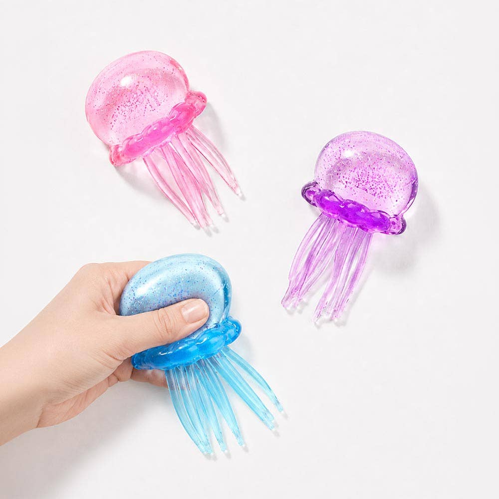 Slow Rise Squishy Sensory Toy - Jellyfish Squeeze Squishy Stress Relief Toy
