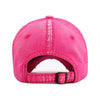 RIDE Horse Embroidered Vintage Distressed Baseball Cap: Hot Pink