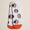 Cozy Fuzzy Holiday Socks - White/Hedgehog