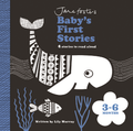 Baby's First Stories 3-6 Months board book, cover with a black and white whale