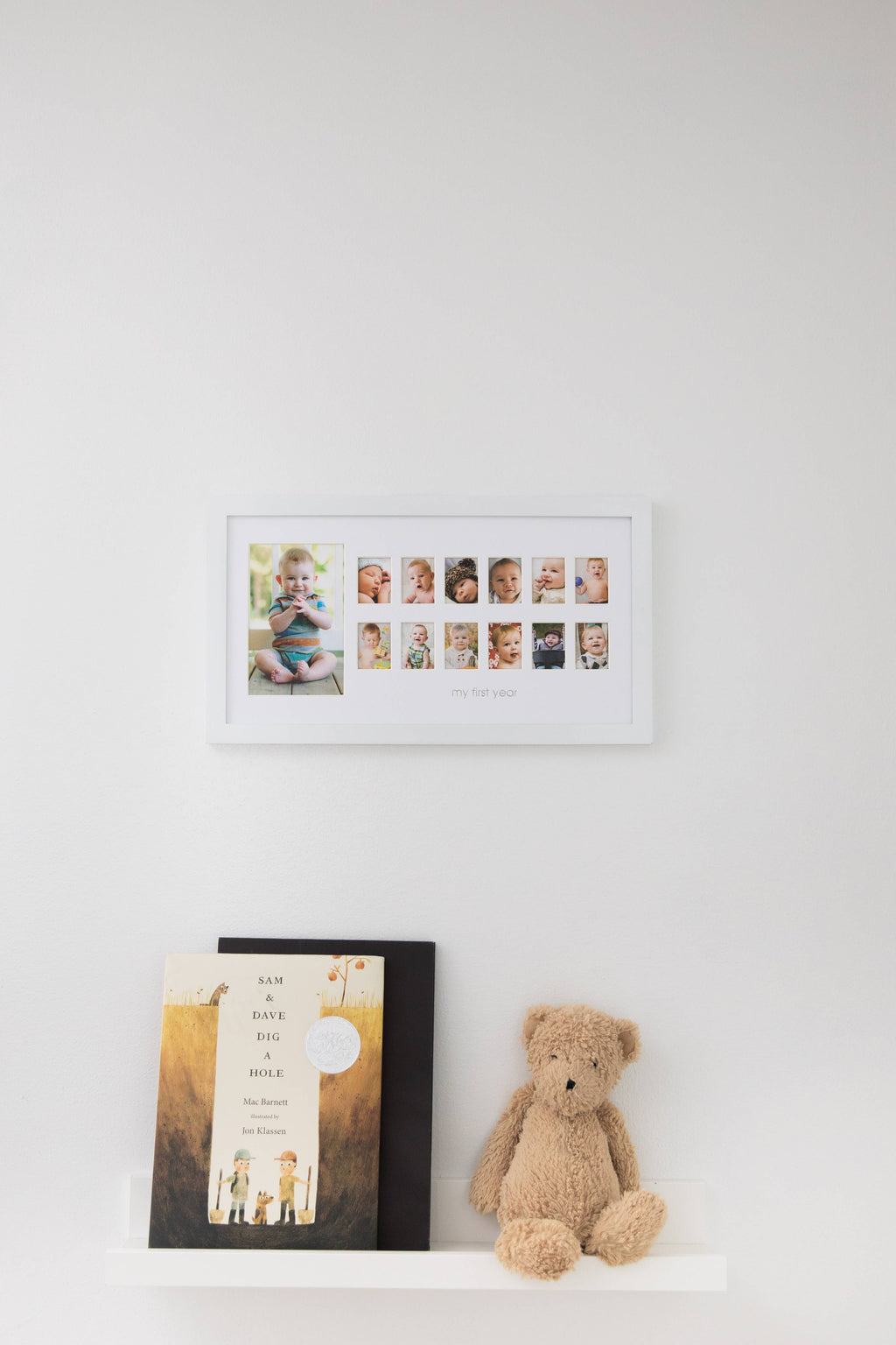 Photo Moments First Year Milestone Keepsake Wood Picture Frame