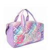 IScream 'Dance' Ombre Hearts Metallic Quilted Large Duffle Bag