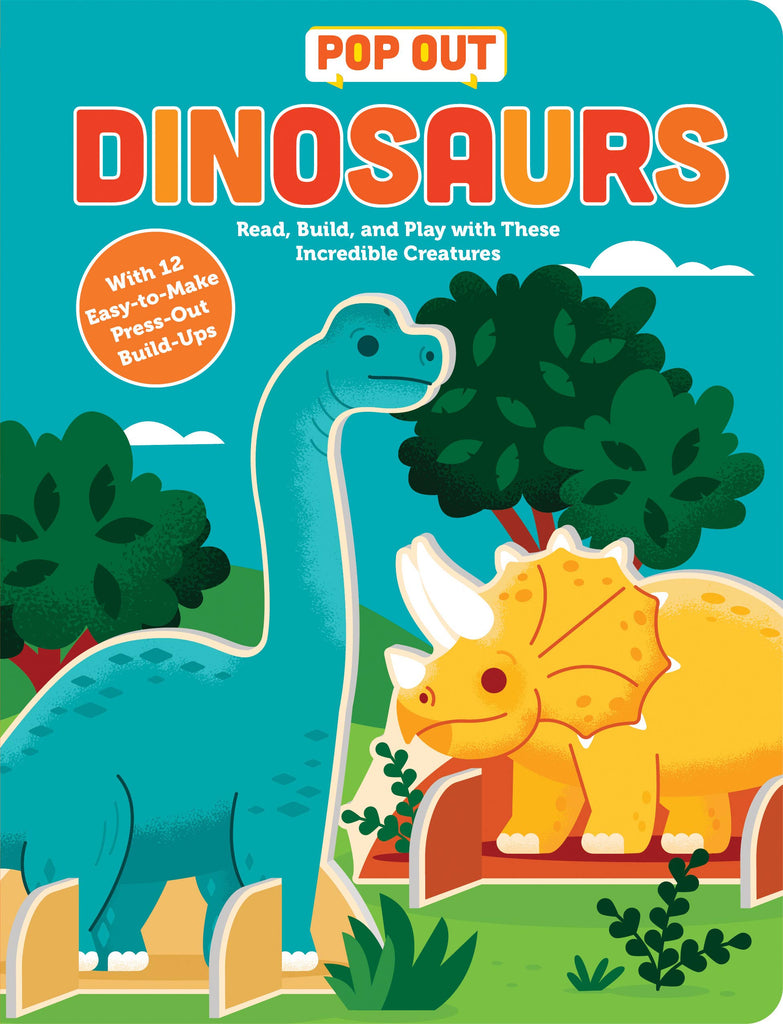 Board Book and Play Set - Pop Out Dinosaurs, 4yrs+