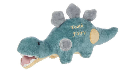 Tooth Fairy Pocket Plush Toy - Aqua Dinosaur