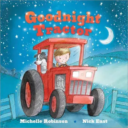 Goodnight Tractor bedtime story book, front cover
