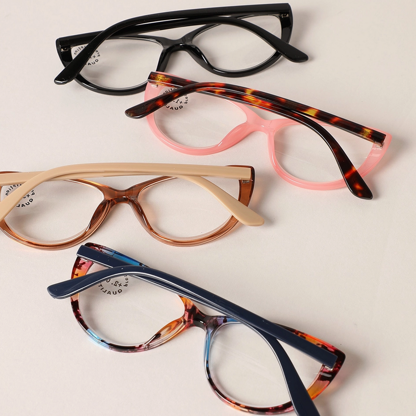 Blue Light Blocker READING GLASSES, ADULT, Cat Eye (CLICK FOR COLOR/POWER OPTIONS)