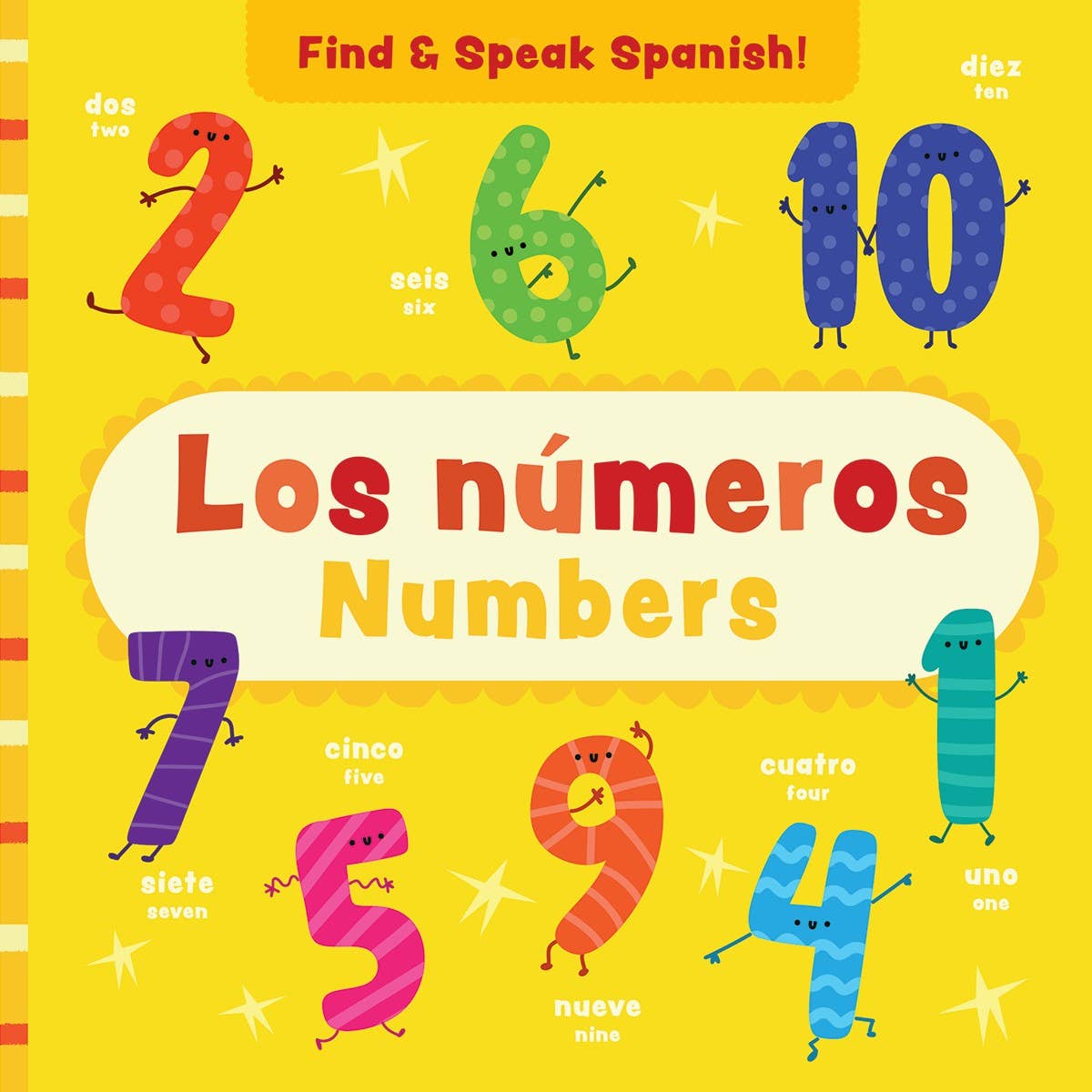 Find and Speak Spanish Los numeros Numbers bilingual book cover