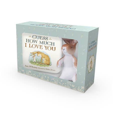 Guess How Much I Love You deluxe book and plush hare gift set, in its gift box