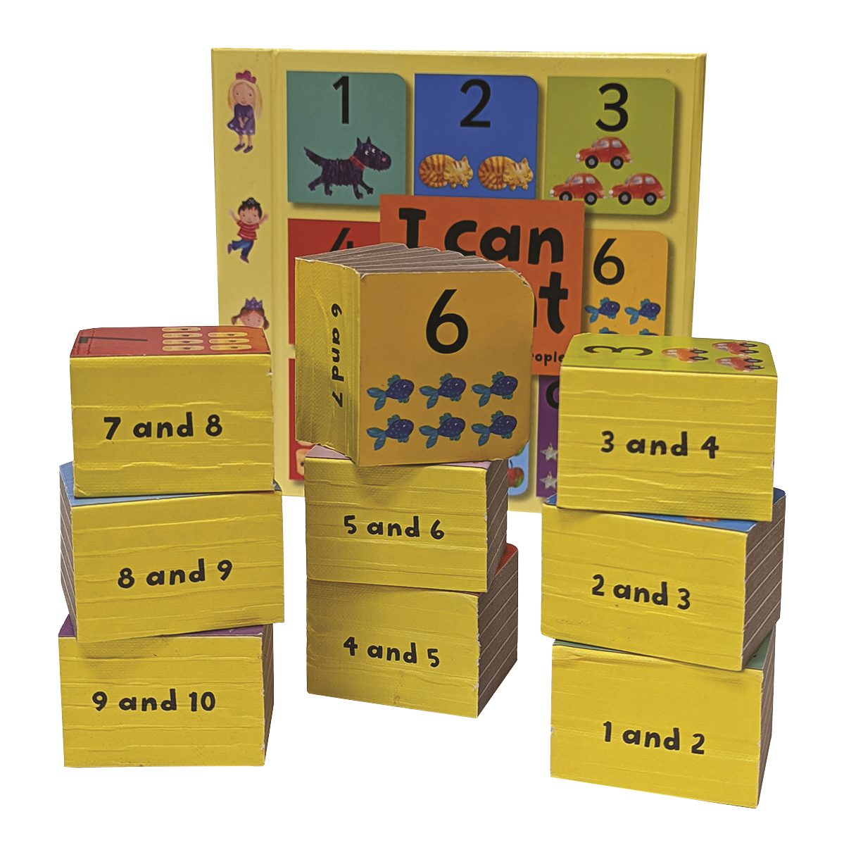 I Can Count mini board books, 1 and 2 through 9 and 10