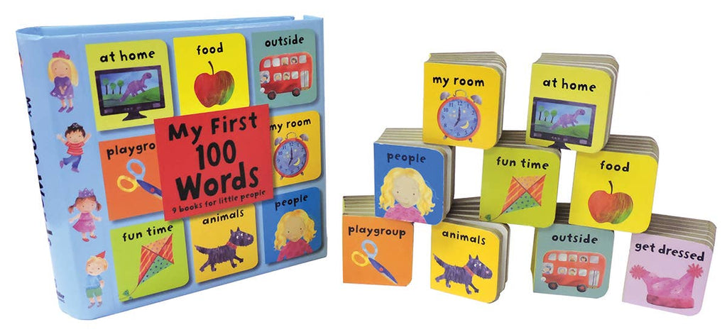 My First 100 Words mini board books with the case