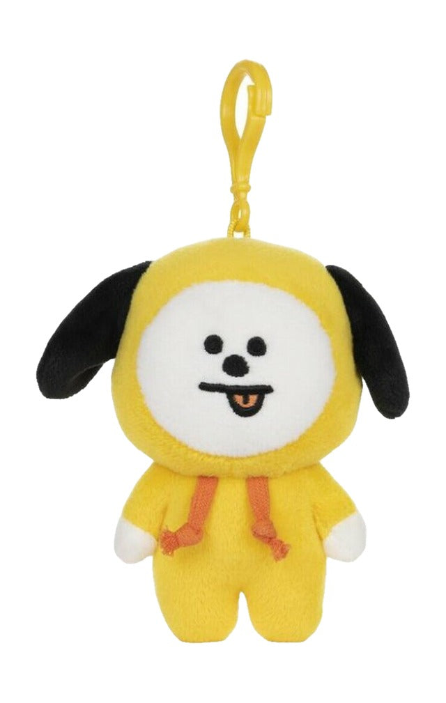 BT21 plush backpack bag clip, CHIMMY, front view