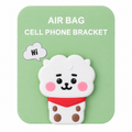 BT21 RJ white alpaca silicone phone grip, on its retail card