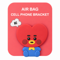 BT21 Tata red heart silicone phone grip, on its retail card