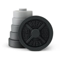Fred & Friends Buff Baby weight plate stacker and teether, stacked