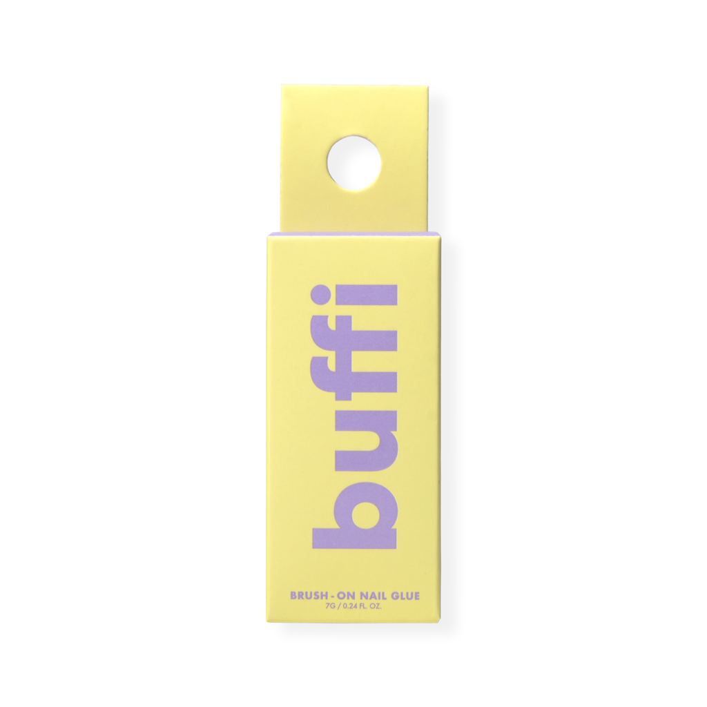Kara Beauty Buffi brush-on nail glue, box
