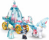 building brick set for princess carriage and alicorn and mini action figures