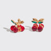 Kitsch Mini Rhinestone Claw Clips 2pc Set - Cherry