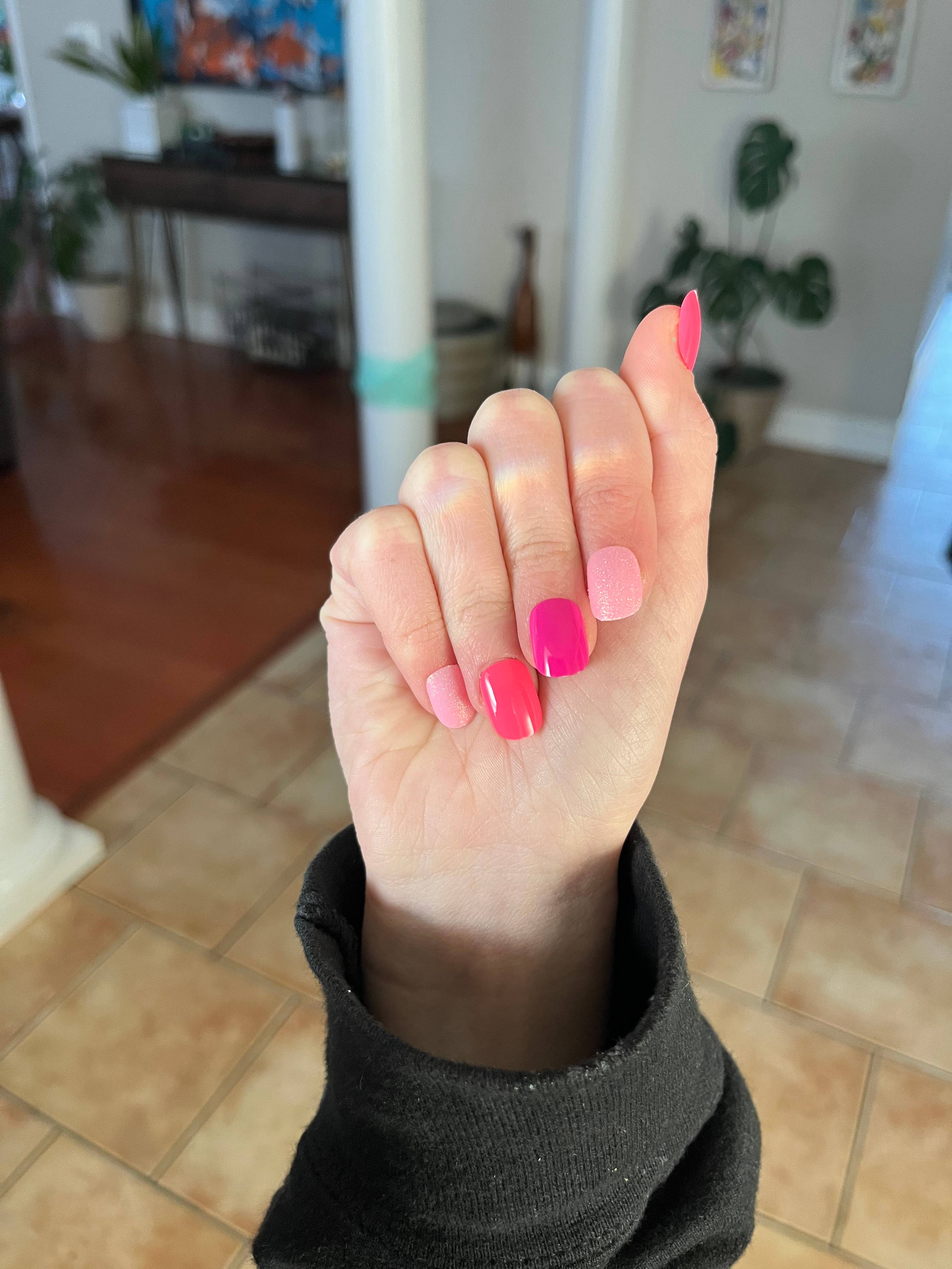 Piggy Paint Non-Toxic Kids Press On Nails - Flower Power