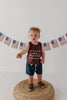 Toddler and Mini Boy's Bamboo Tank Top, Hot Rod Brick