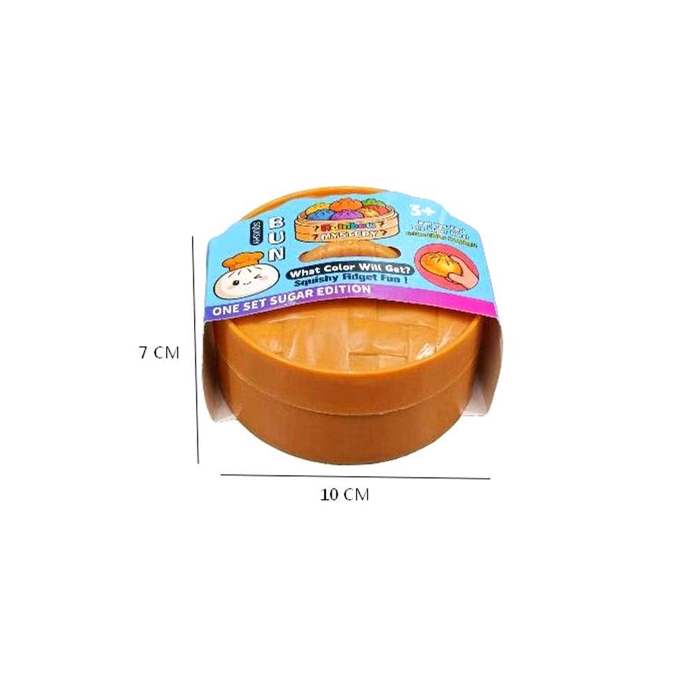 Slow Rise Solid Squishy Sensory Toy - Mystery Glitter Light Color Bao Bun Dumpling Squeeze Squishy Stress Relief Toy