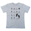 Barefoot S/S TShirt, UNISEX, Heather Grey, Woodland Animal Footprints