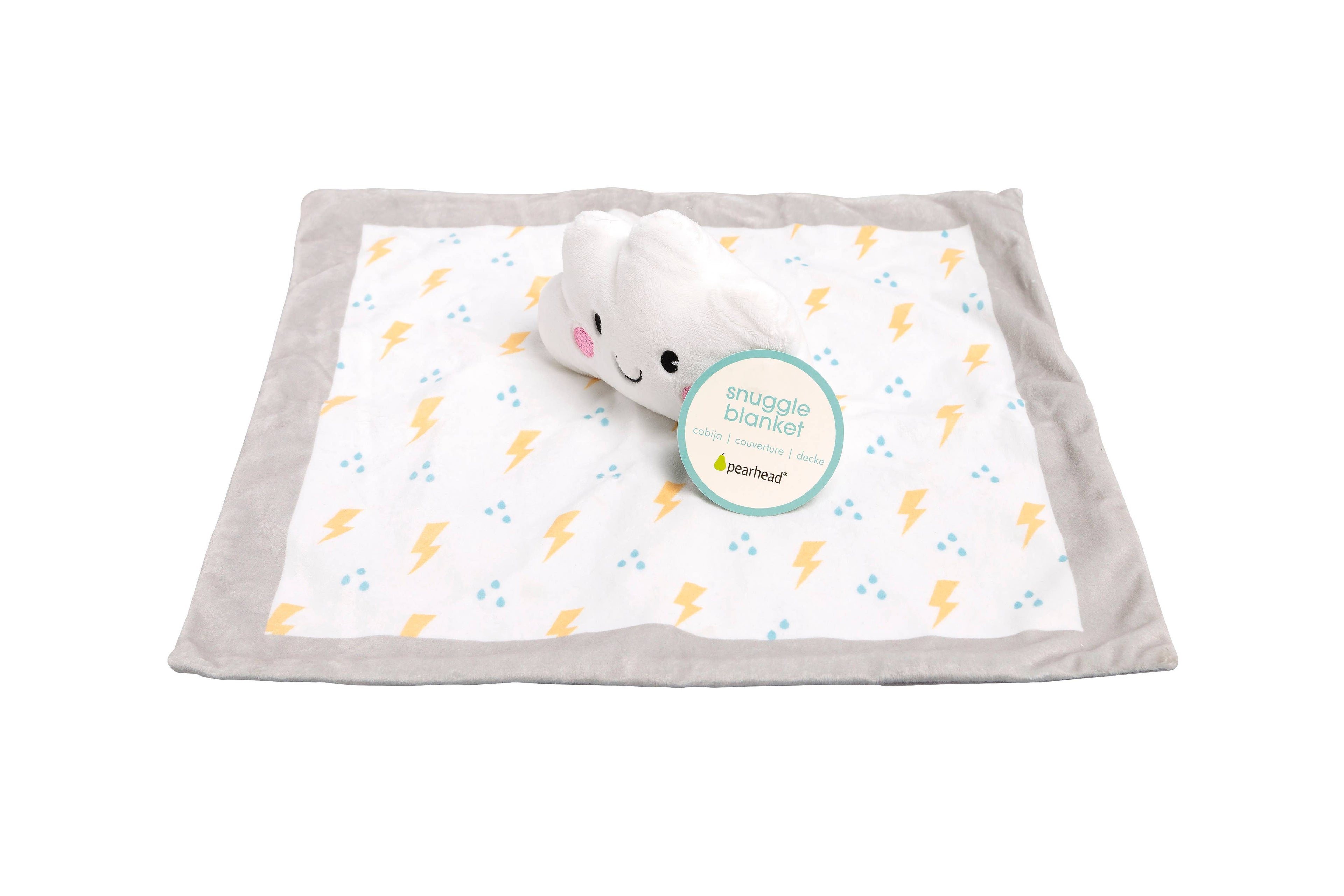 Plush Minky Cloud Lovey Blankie, 12"x12", White