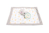 Plush Minky Cloud Lovey Blankie, 12"x12", White
