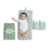 Organic Cotton Travel Changing Mat, Diaper Bag Changing Pad, Sage Green
