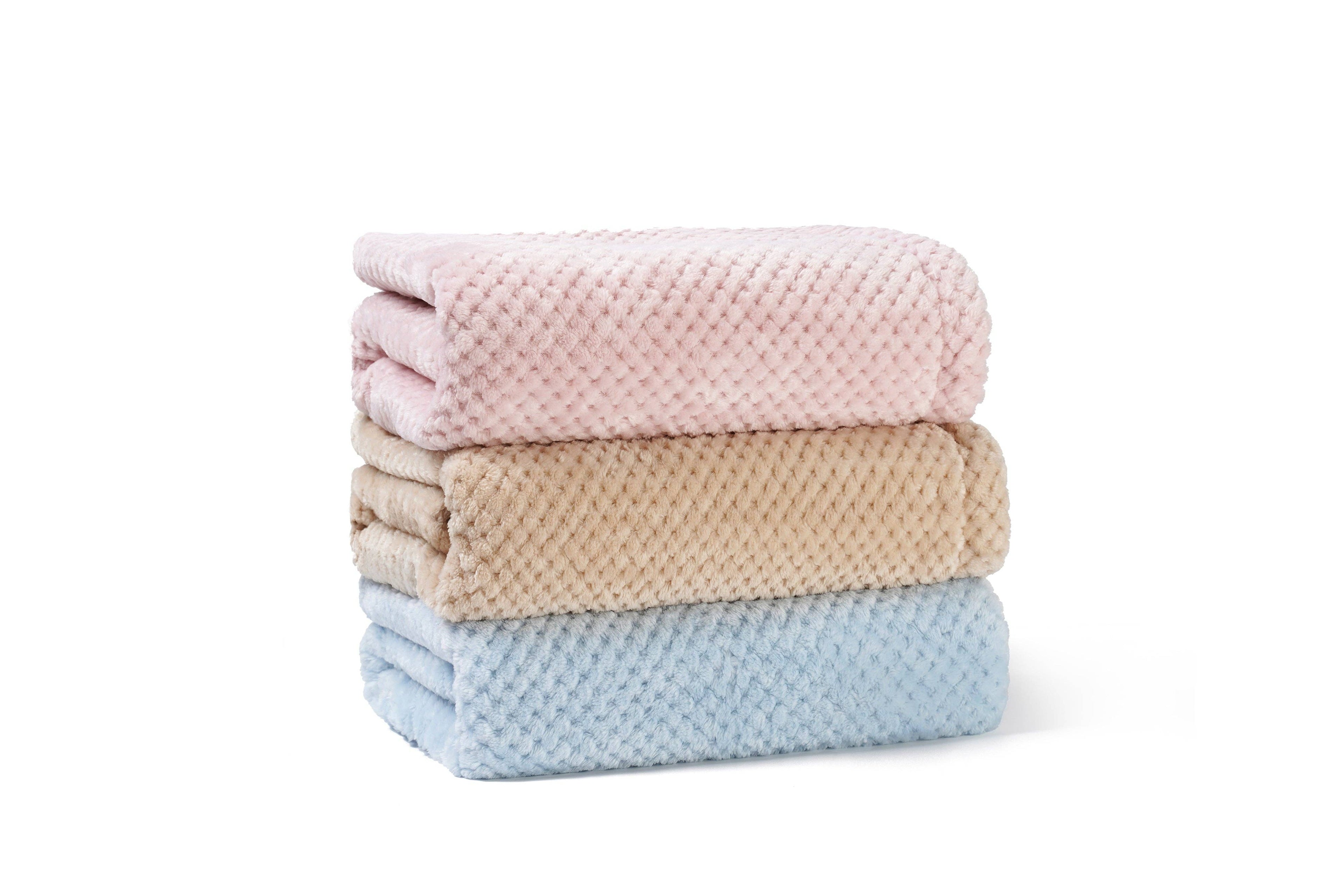 Minky Plush Baby Blanket with Plush Cuddle Toy: Pink Bear