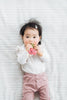 Baby and Toddler Teething Toy, Crinkle and Silicone Ring Radish