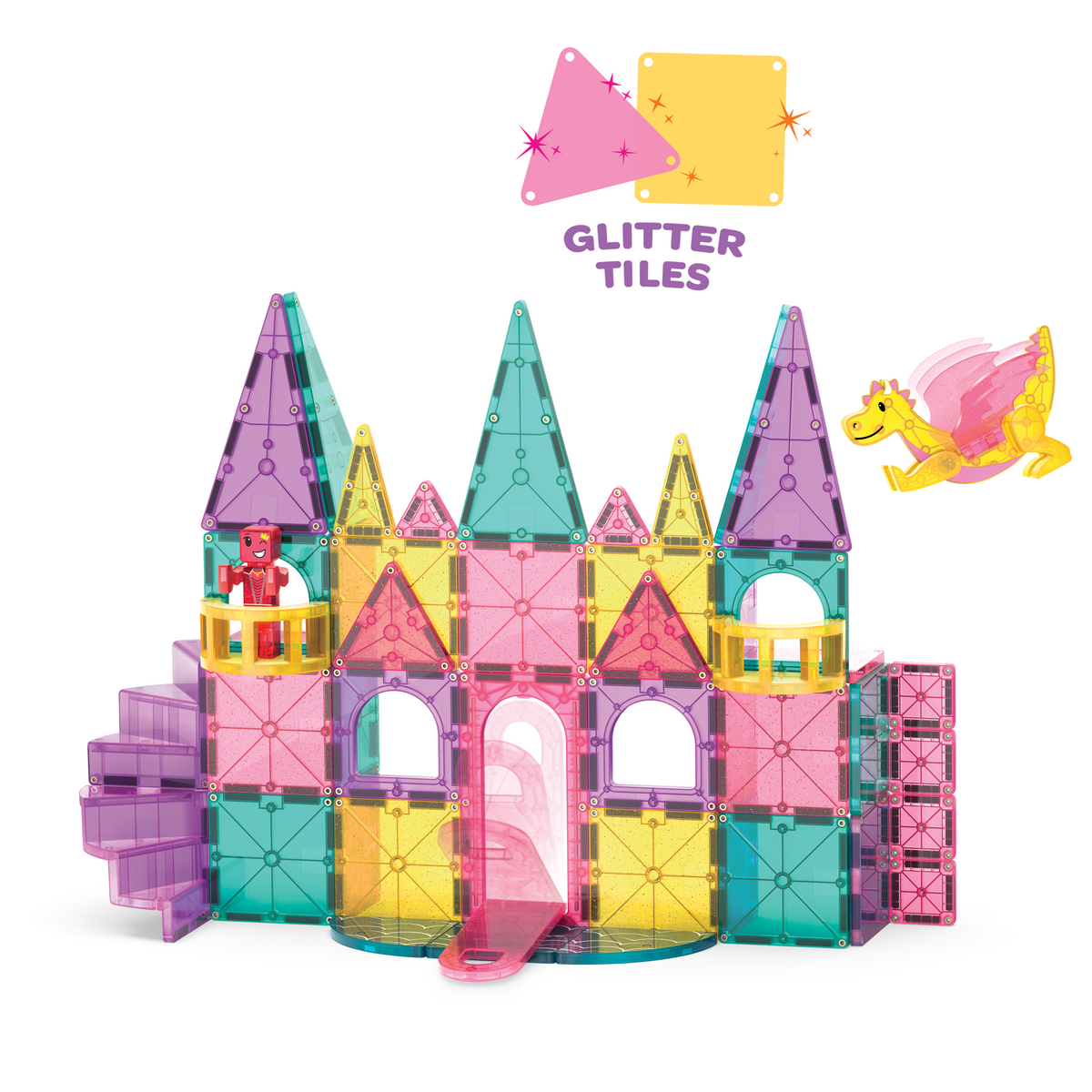 Magna-Tiles Castle Deluxe 48-Piece Set - view 4