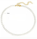 Classic faux pearl necklace, 6mm, necklace