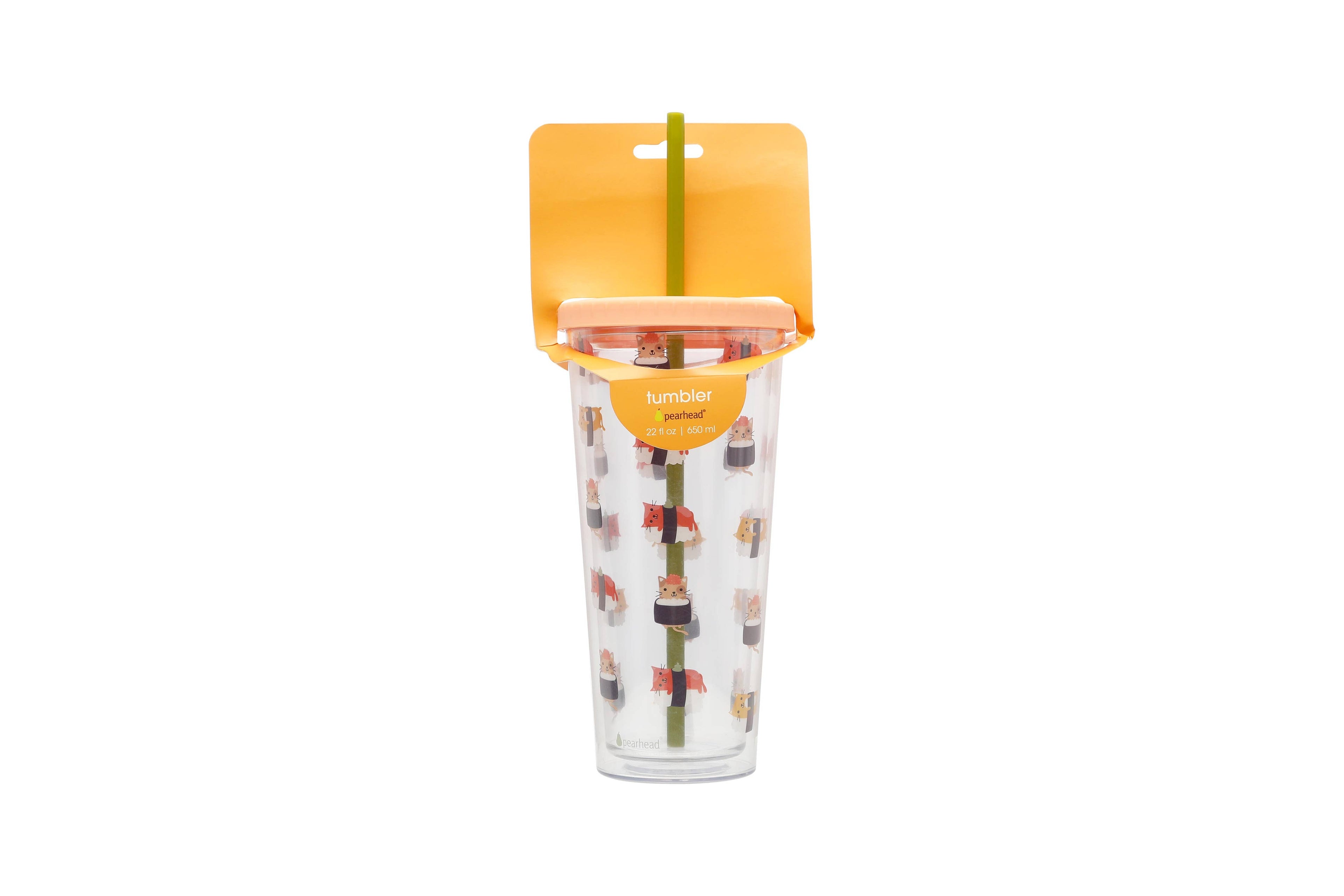 Cat Print Water Tumbler